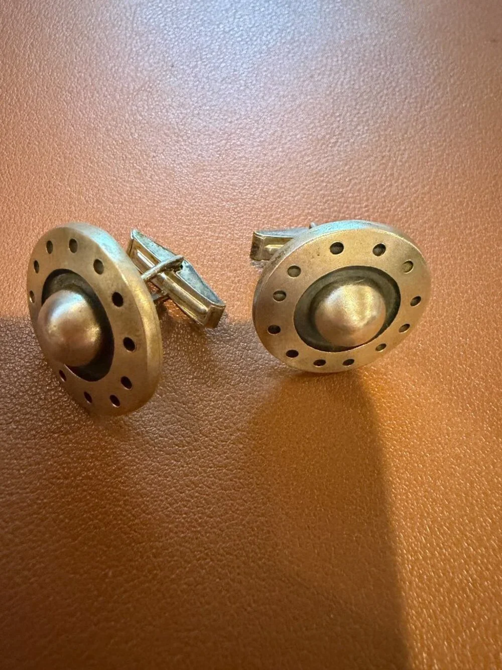 Vintage silver tone cufflinks